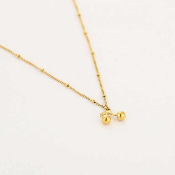 Bijoutheek Collier Kersen Cherry