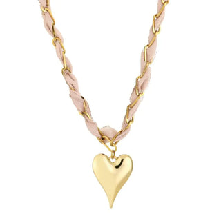 Bijoutheek Collier Stof Hart