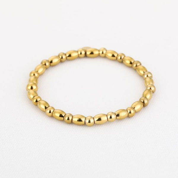 Bijoutheek Armband (Sieraad) Elastisch Ballen Rond Langwerpig