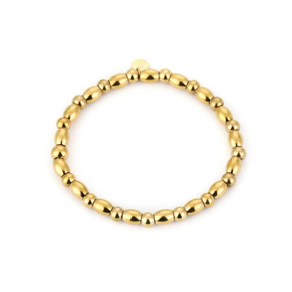 Bijoutheek Armband (Sieraad) Elastisch Ballen Rond Langwerpig