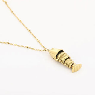 Bijoutheek Collier Lang Vis Bedel 3D