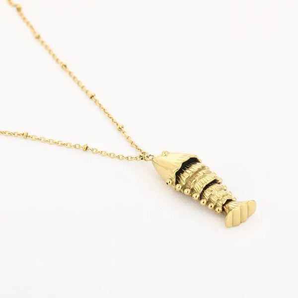 Bijoutheek Collier Lang Vis Bedel 3D