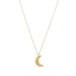 Kopen goud Bijoutheek Collier Maan Bewerkt