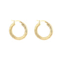 Bijoutheek Oorringen Twisted Hoop 3cm