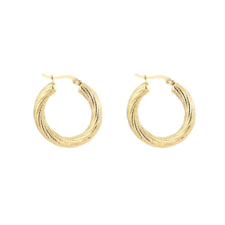 Bijoutheek Oorringen Twisted Hoop 3cm