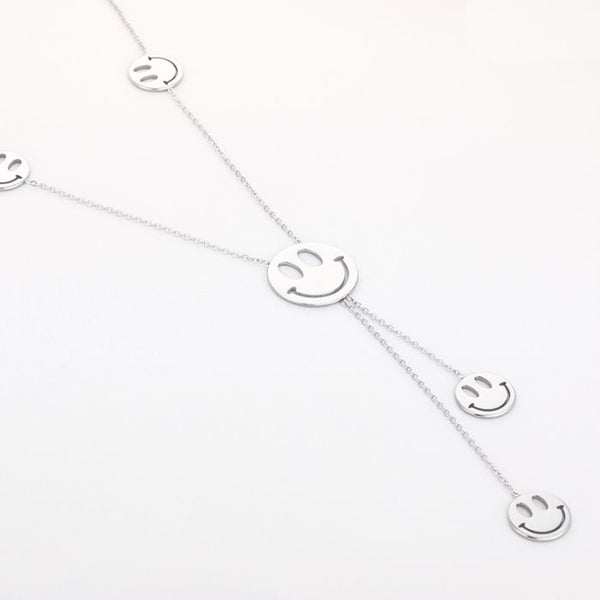Bijoutheek Collier Y-Vorm Happy Smiley Face