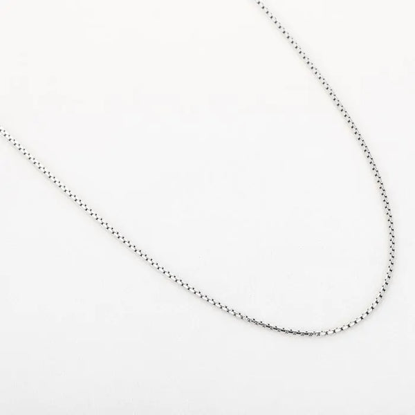 Bijoutheek Collier Basis Lang Blok 90cm 2mm