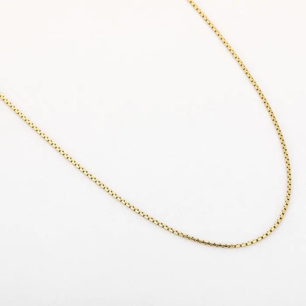 Bijoutheek Collier Basis Lang Blok 90cm 2mm