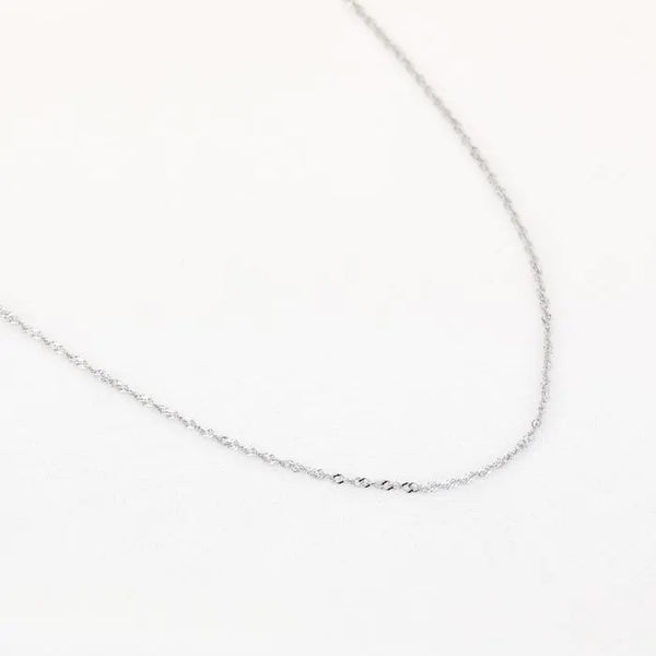 Bijoutheek Collier Basis Lang Fijn Gedraaid 70cm