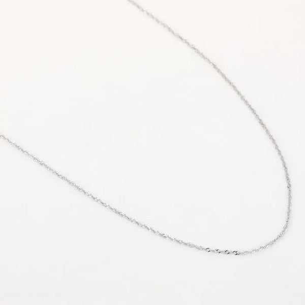 Bijoutheek Collier Basis Lang Fijn Gedraaid 90cm