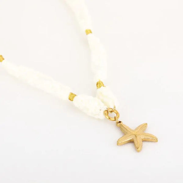 Bijoutheek Collier Stof Met Zeester