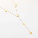 Bijoutheek Collier Y-vorm Hartjes