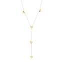 Bijoutheek Collier Y-vorm Hartjes