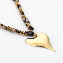 Bijoutheek Collier Bandana Stof Hart