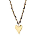 Bijoutheek Collier Bandana Stof Hart
