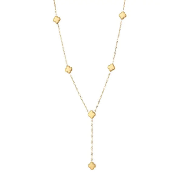 Bijoutheek Collier Y vorm klavers