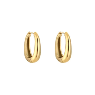 Kopen goud Bijoutheek Oorringen Oval Hoop 2,5 cm