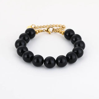 Kopen black Bijoutheek Armband (Sieraad) Statement Grote Kralen
