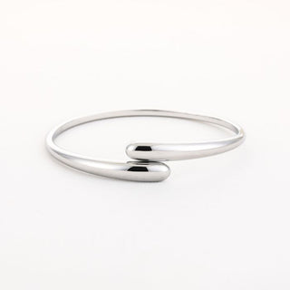 Kopen zilverkleurig Bijoutheek Armband (Sieraad) Huggie Bangle