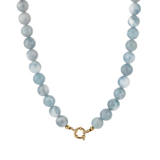 Bijoutheek Collier Kralen Stenen 10mm