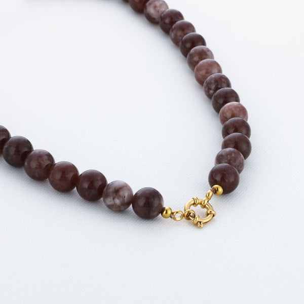 Bijoutheek Collier Kralen Stenen