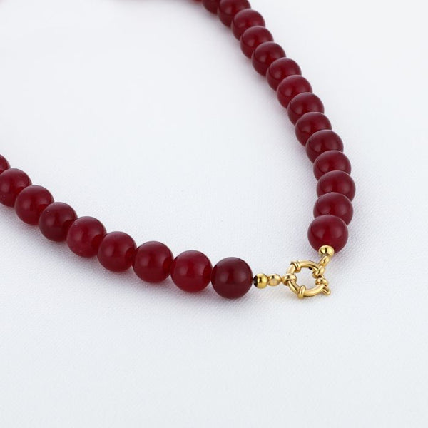 Bijoutheek Collier Kralen Stenen