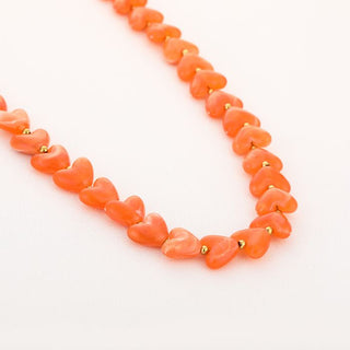 Bijoutheek Collier Hart Kralen Balletjes
