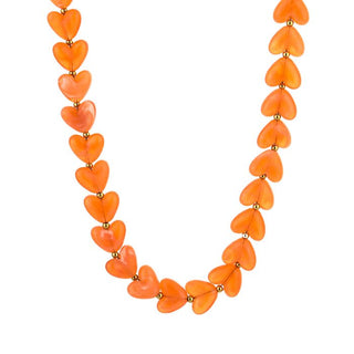 Bijoutheek Collier Hart Kralen Balletjes