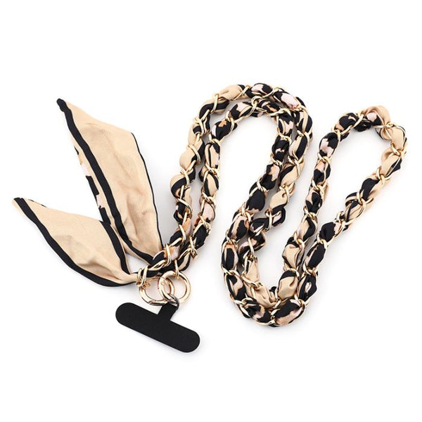 Bijoutheek Collier Lang Panter Stof