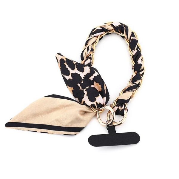 Bijoutheek Telefoonkoord Kort Panter Stof