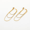 Bijoutheek Oorknoppen Triple Chain
