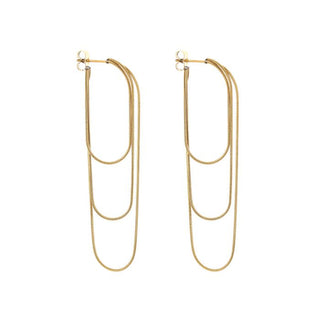 Bijoutheek Oorknoppen Triple Chain