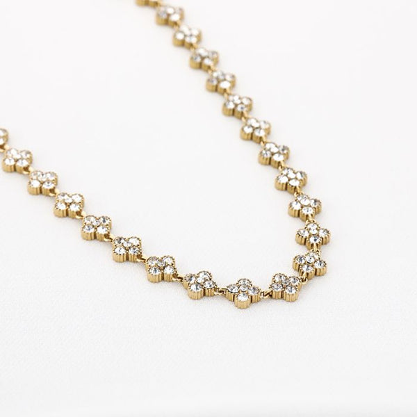 Bijoutheek Collier Klaver Stenen Party