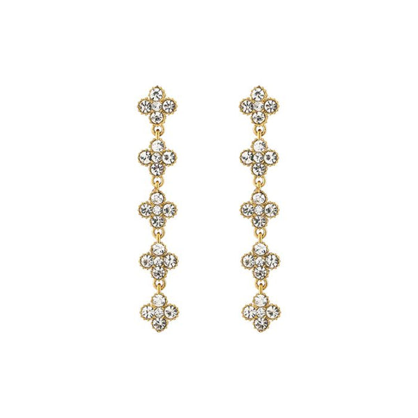 Bijoutheek Oorknoppen Klaver Stenen Party