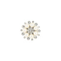 Bijoutheek Button Cover - Knoop Clip Bloem Parels