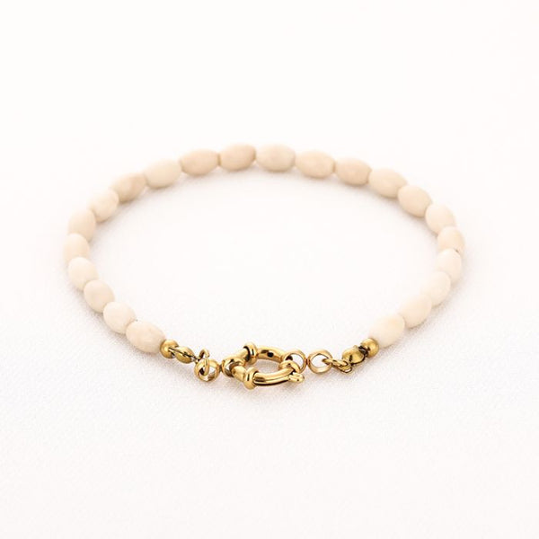 Bijoutheek Armband (Sieraad) Kralen Ovaal Fijn