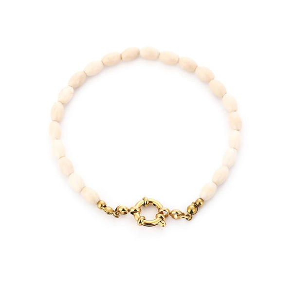 Bijoutheek Armband (Sieraad) Kralen Ovaal Fijn