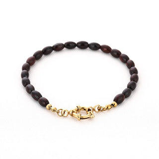 Kopen deep-red Bijoutheek Armband (Sieraad) Kralen Ovaal Fijn