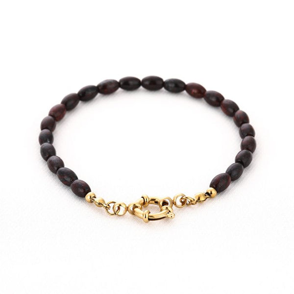 Bijoutheek Armband (Sieraad) Kralen Ovaal Fijn