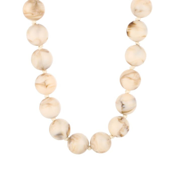 Bijoutheek Collier Kralen Gemeleerd Groot