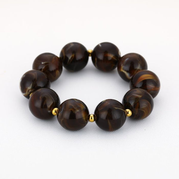 Bijoutheek Armband (Sieraad) Elastisch Kralen Gemeleerd Groot