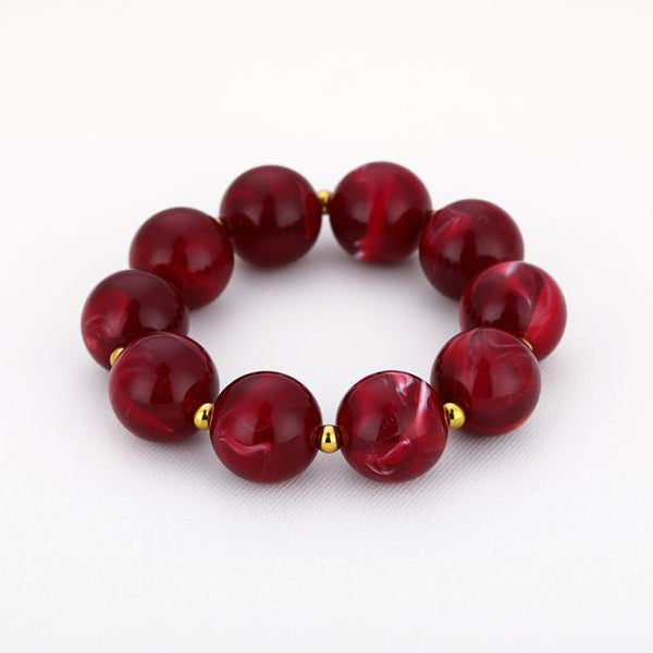 Bijoutheek Armband (Sieraad) Elastisch Kralen Gemeleerd Groot