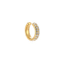 Bijoutheek Earcuff 2 Rijen Witte Stenen