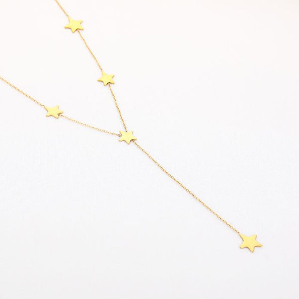 Bijoutheek Collier Y-Vorm Sterren