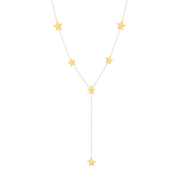 Bijoutheek Collier Y-Vorm Sterren