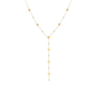Bijoutheek Collier Y-Vorm Klavers Zirkonia
