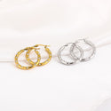 Bijoutheek Oorringen Hoop Strass Zirkonia