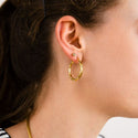 Bijoutheek Oorringen Hoop Strass Zirkonia