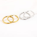 Bijoutheek Oorringen Hoop Strass Zirkonia