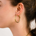 Bijoutheek Oorringen Hoop Strass Zirkonia